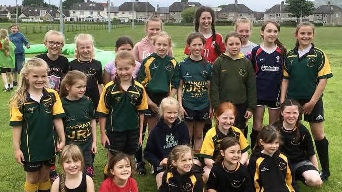 Branwen Metcalfe (top right) came through the youth system at Ceirw Nant