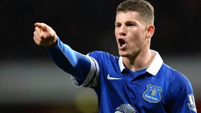 Everton midfielder Ross Barkley