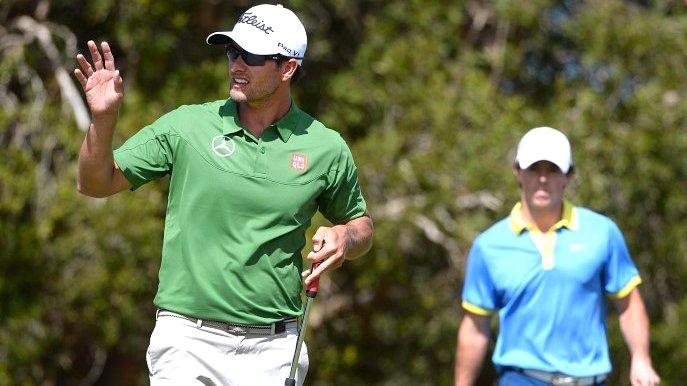 Adam Scott leads Rory McIlroy