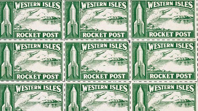 Rocket Post stamps