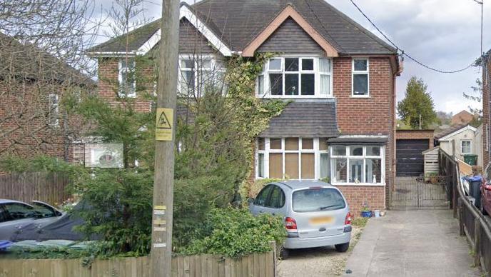 Google maps image showing two semi detached houses on Storridge Road. The plans were to demolish these homes to give access to the 200 new houses