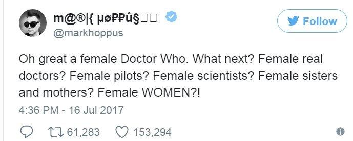 Screen grab of tweet by @markhoppus