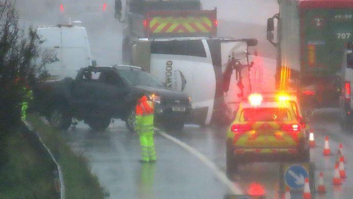 View of crash on M5