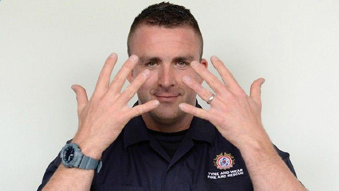 Firefighter, sign language