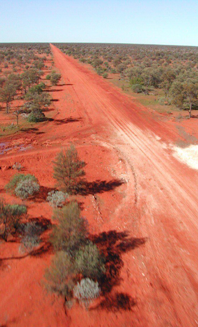 Red dusty road