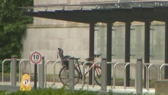 Bike shelter at Leinster House