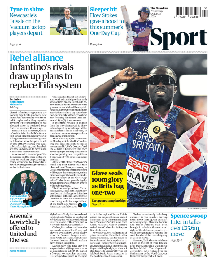 Guardian back page