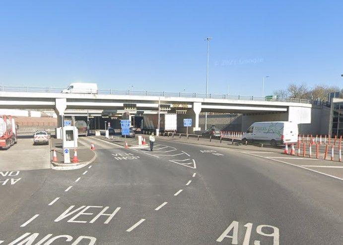 Northbound entrance of Tyne Tunnel