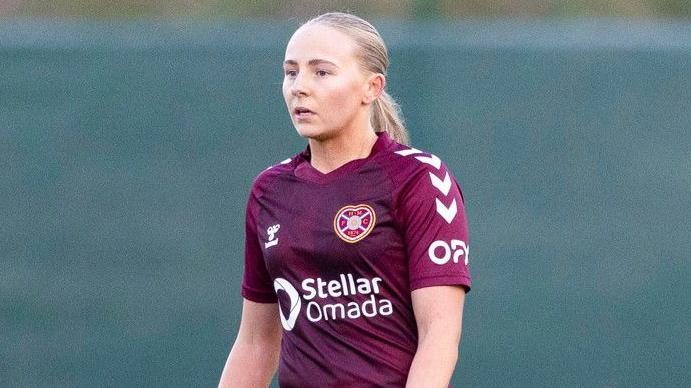 Hearts forward Carly Johns