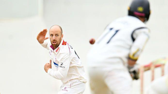 Somerset's England spinner Jack Leach