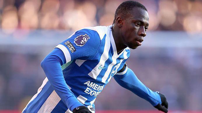 Carlos Baleba playing for Brighton