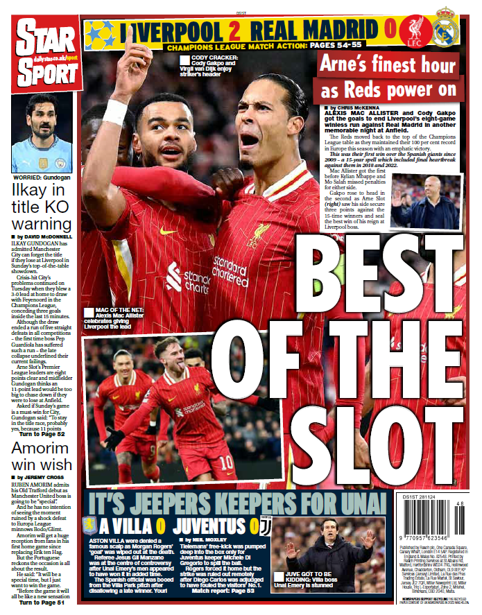 Back page of the Star