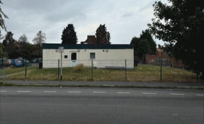 The temporary building on Symonds Street