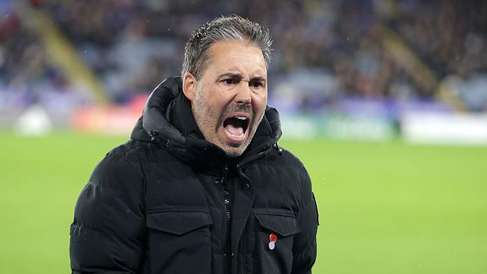 Marti Cifuentes turns back towards his dugout in frustration during Leicester's match with Middlesbrough