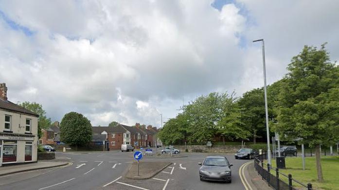 A general view of the Princes Street roundabout in Bishop Auckland