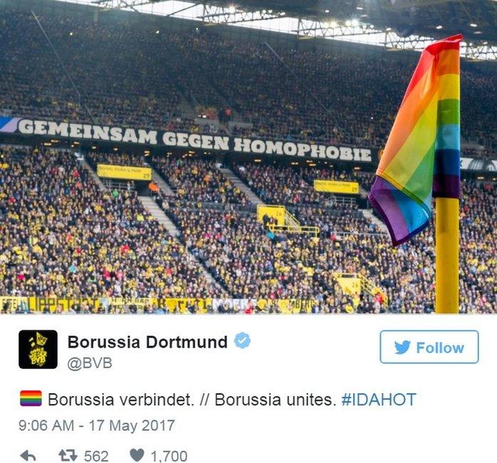 Screen grab of tweet by @BVB