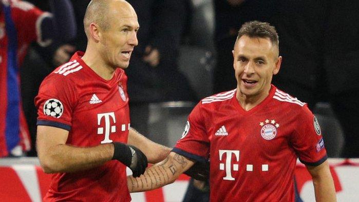 Arjen Robben and Rafinha