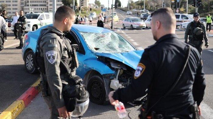 Scene of ramming attack in Jerusalem (10/02/23)