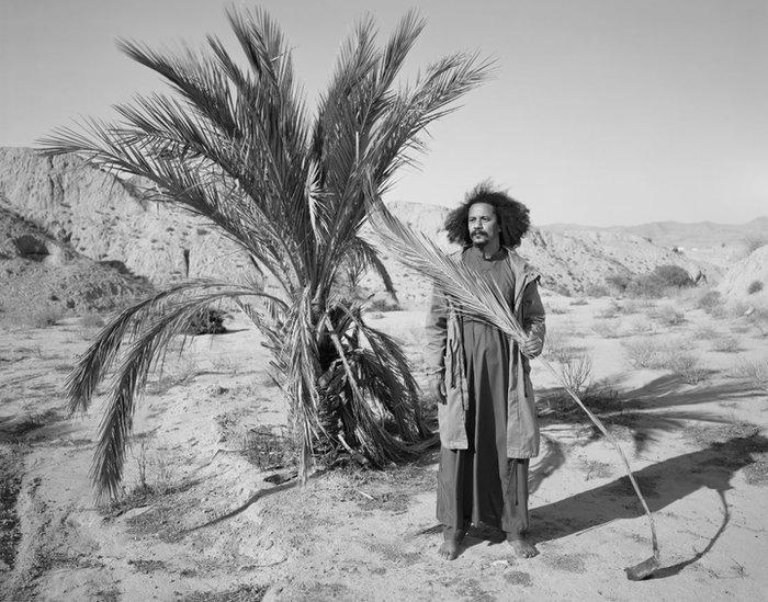 Man pictured standing by a tree for Our War series