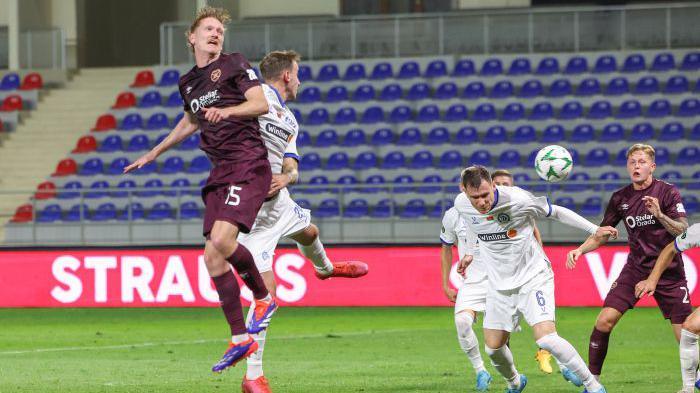 Kye Rowles' header is deflected in by Dinamo captain Sergey Politevich