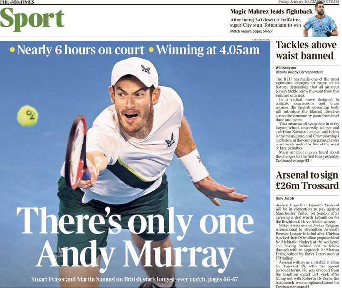 Times back page