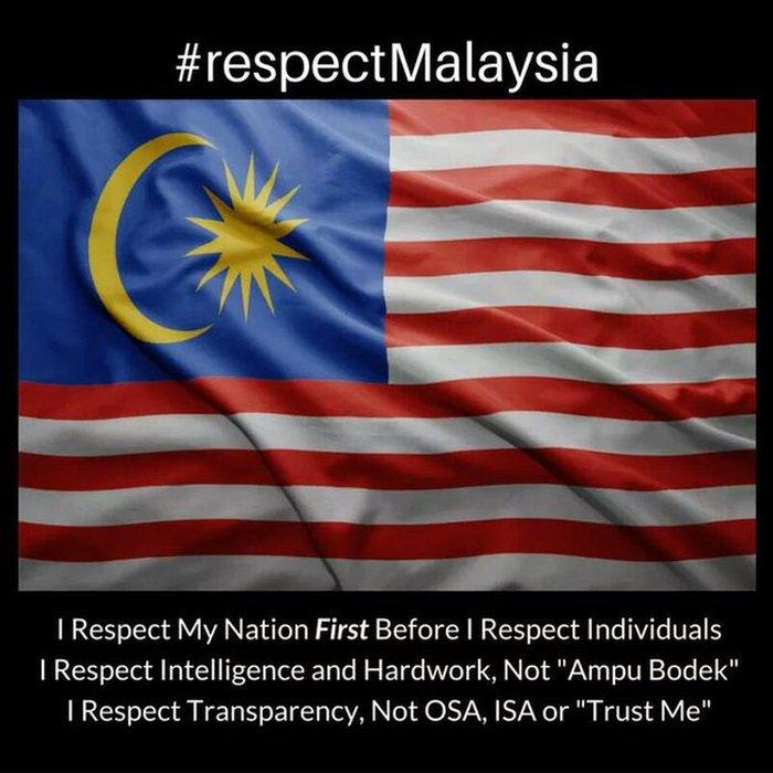 This Twitter image, shared by netizens, shows Malaysia's flag