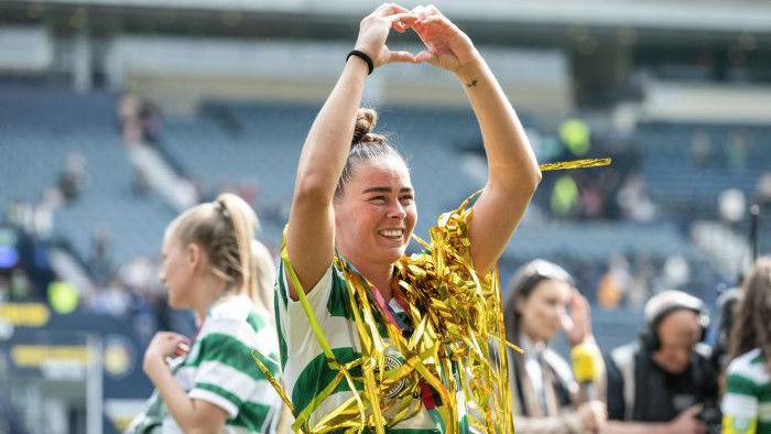 Natasha Flint celebrates