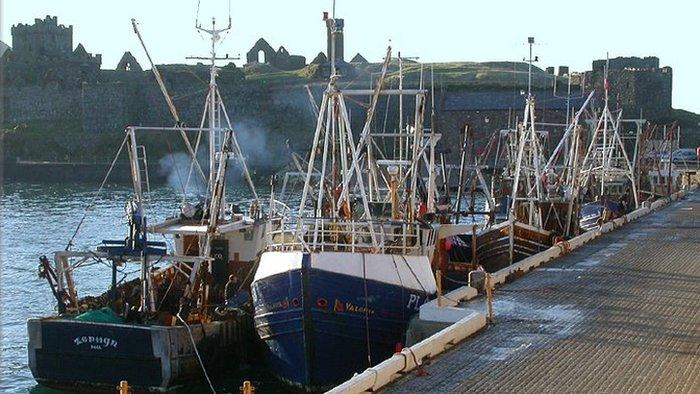 Fishing boats in Peel Harbour courtesy Manxscenes.com