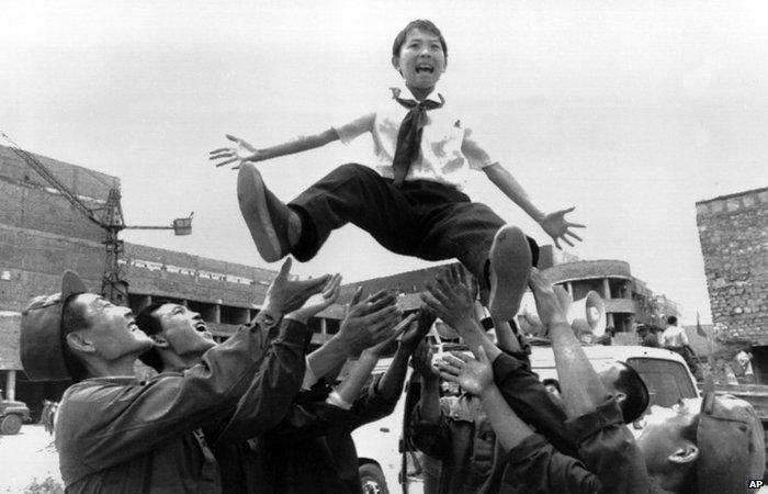 In this June 1998 photo from North Korea's official Korean Central News Agency, distributed by Korea News Service, Kim Jong-chol as small child