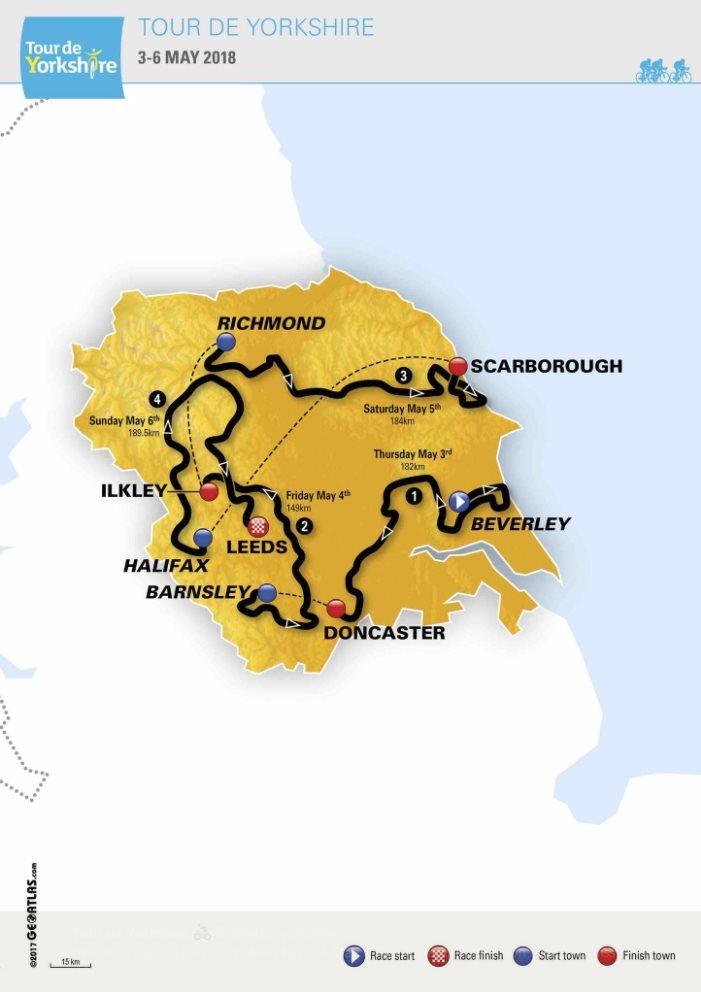 Tour de Yorkshire route