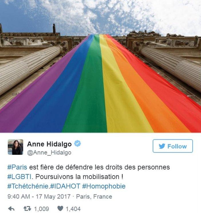 Screen grab of tweet by @Anne_Hidalgo