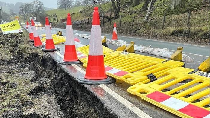 The A59 at Kex Gill