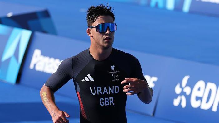 Henry Urand in action at the Paris Paralympics