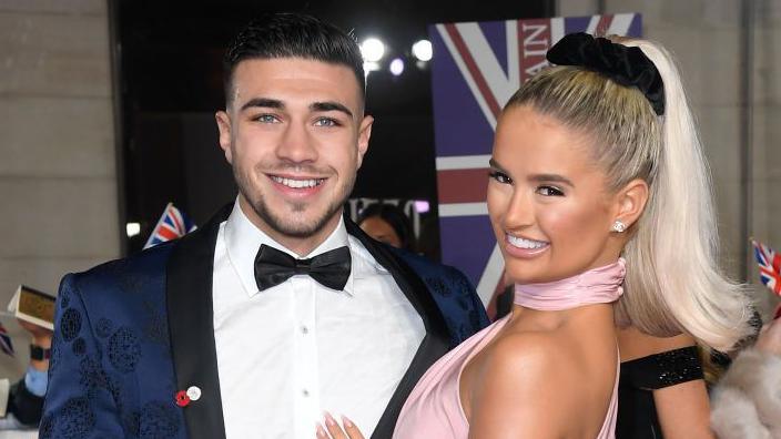 Tommy Fury and Molly-Mae Hague attend the Pride Of Britain Awards 2019 at The Grosvenor House Hotel on October 28, 2019 in London, England.