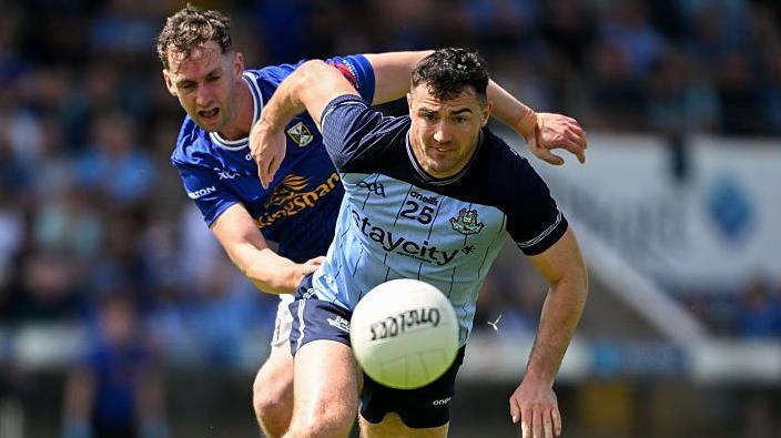Dublin's Colm Basquel is challenged by Brian O'Connell