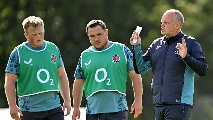 Lee Blackett with Jamie George and Fin Baxter