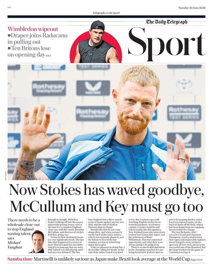 Telegraph back page