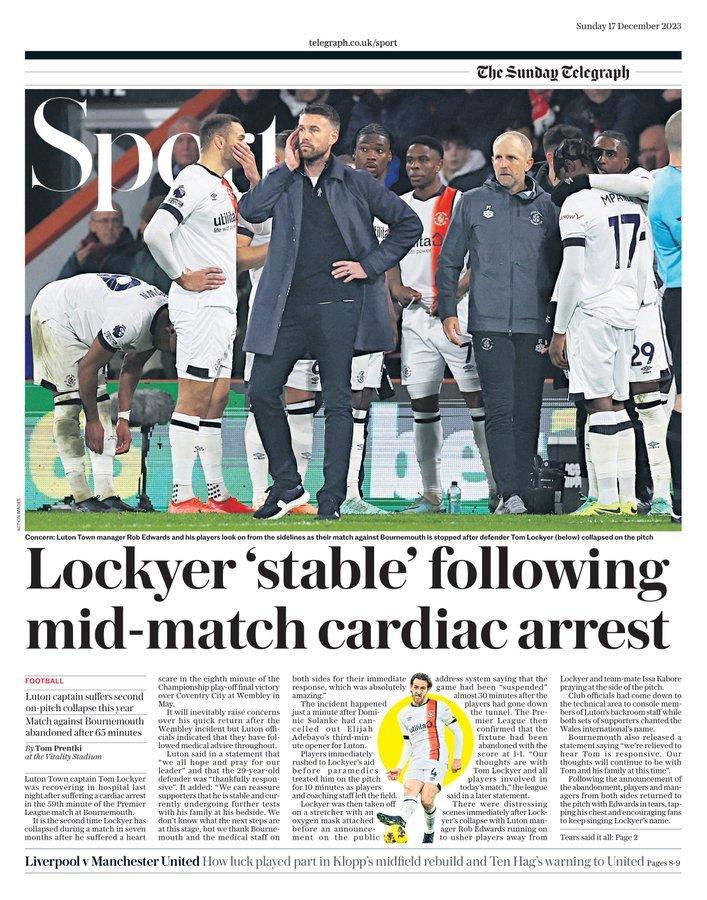 Sunday Express back page