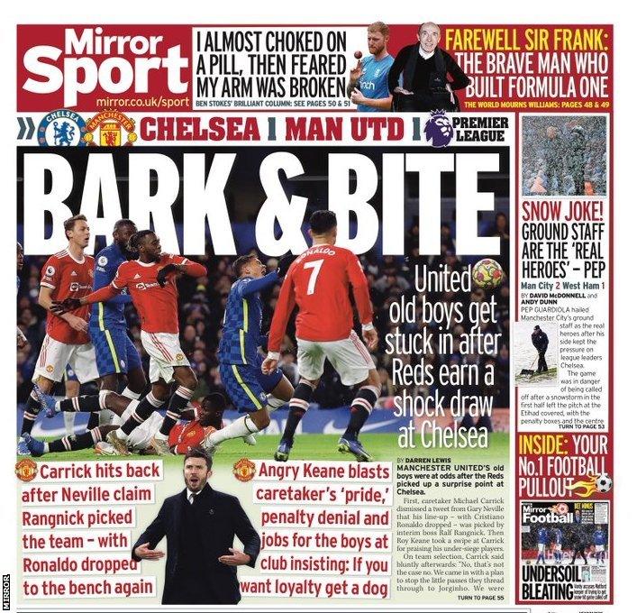 Monday's Daily Mirror