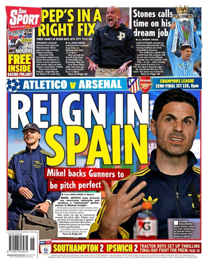 Daily Star back page