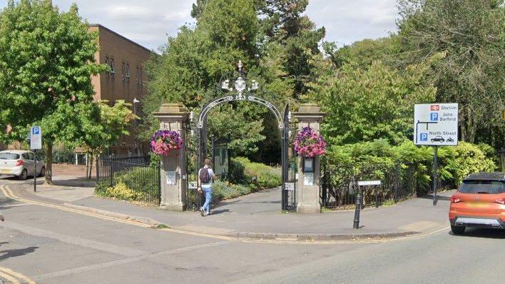 Entrance to Caldecott Park, Rugby