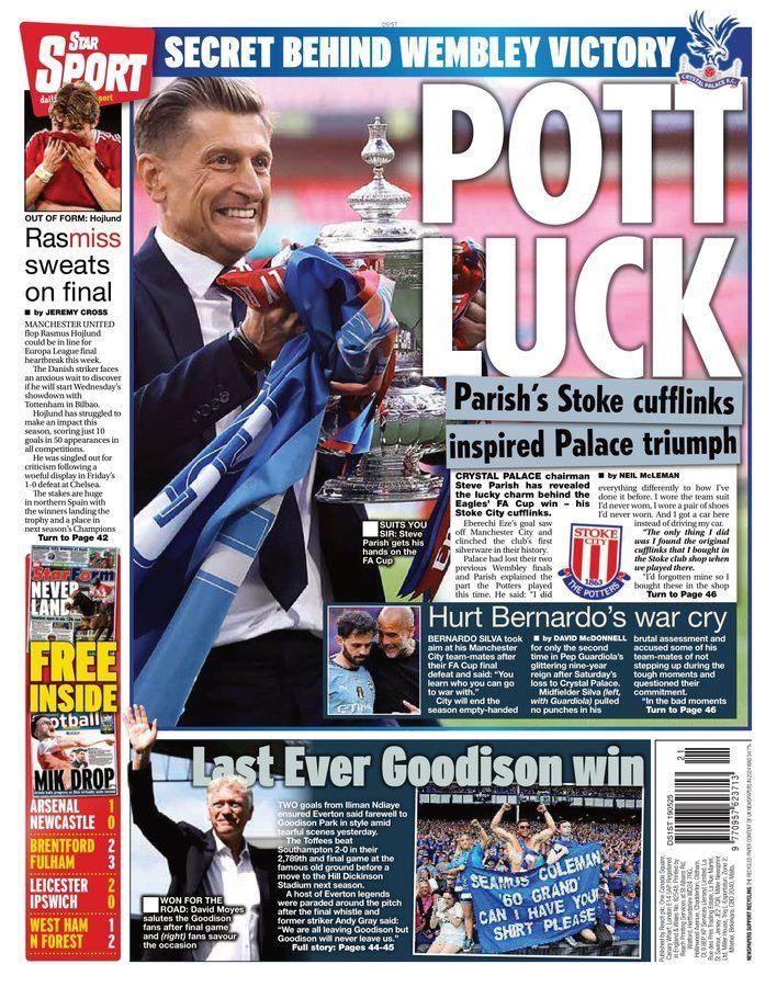 The Star back page