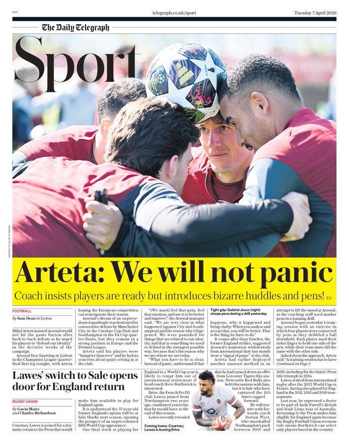 Daily Telegraph back page