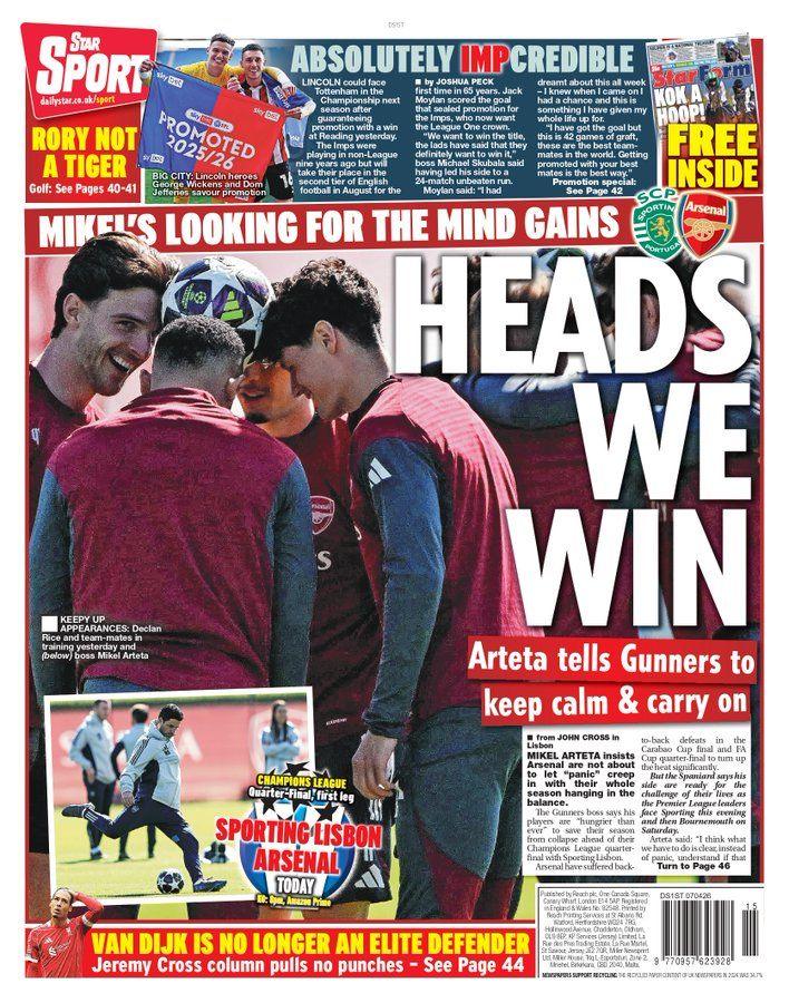 Daily Star backpage