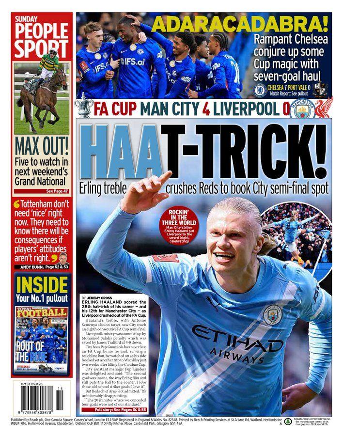 Sunday People back page