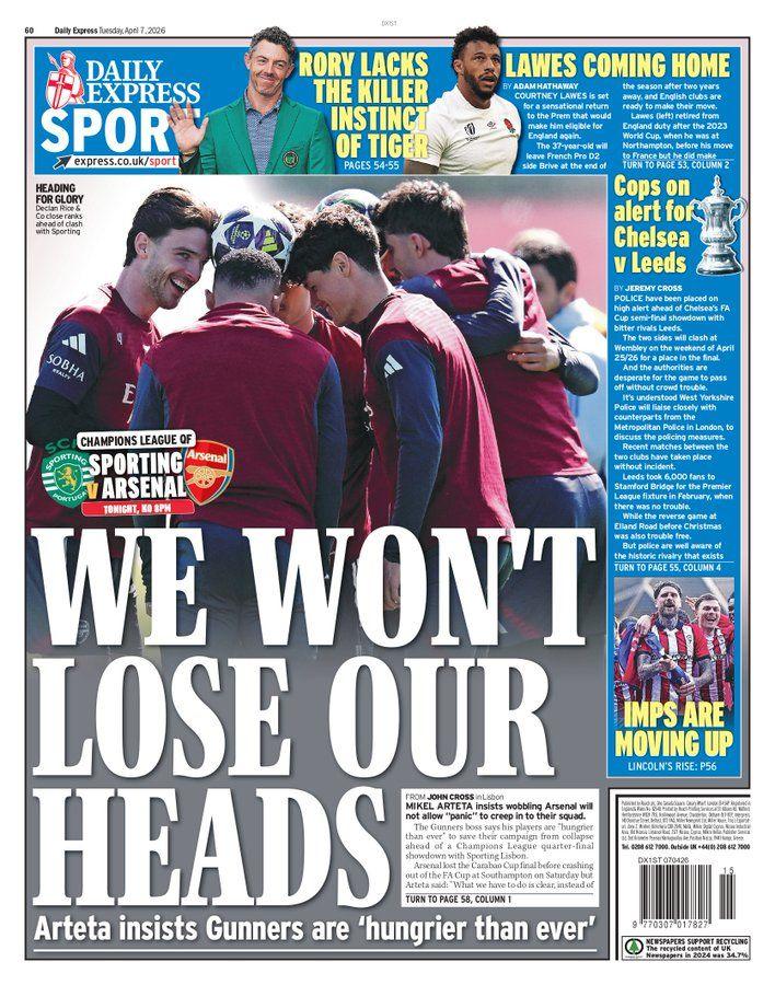Daily Express back page