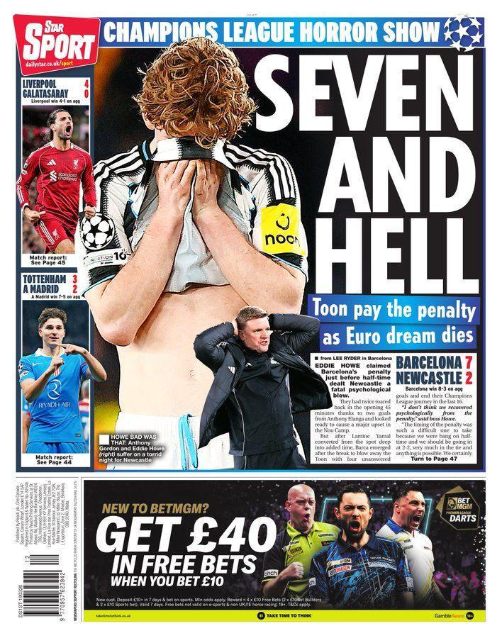 Daily Star back page