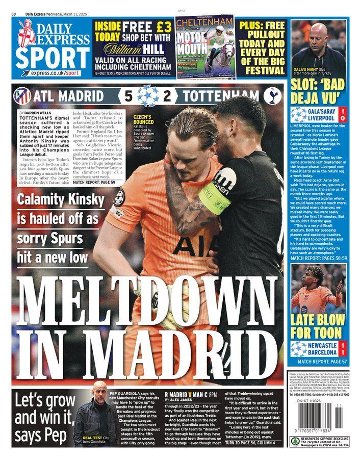 The Express back page