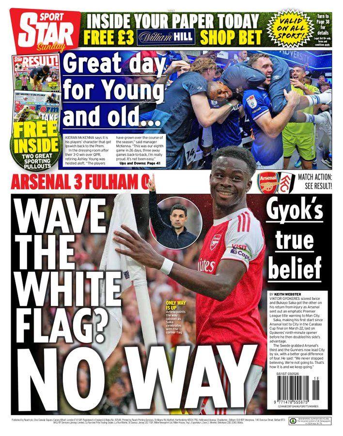 Sunday Star back page