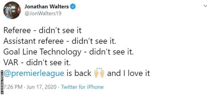 Jon Walters twitter account